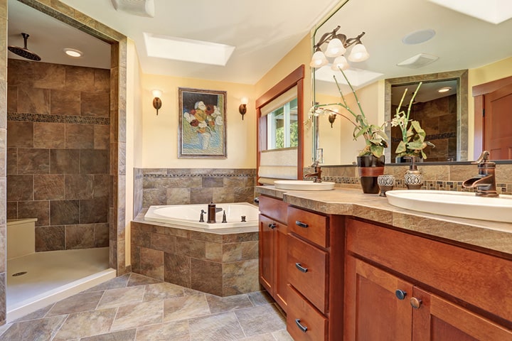 stone bathroom wall tile ideas