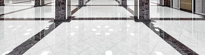 clean marble tiles